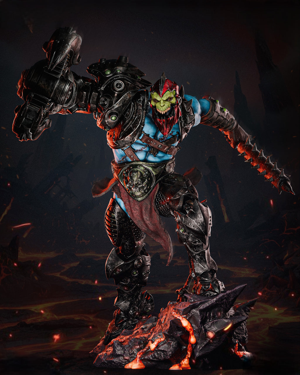 Figurine Trap Jaw – Masters of the Universe | Statue de Collection en Résine IR3D