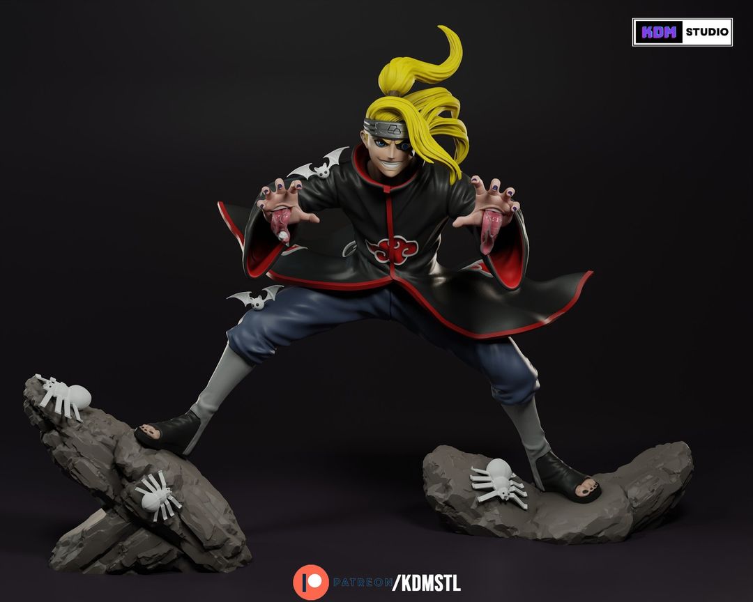 Figurine Deidara STL 3D – Modèle à imprimer en 3D | Naruto IR3D