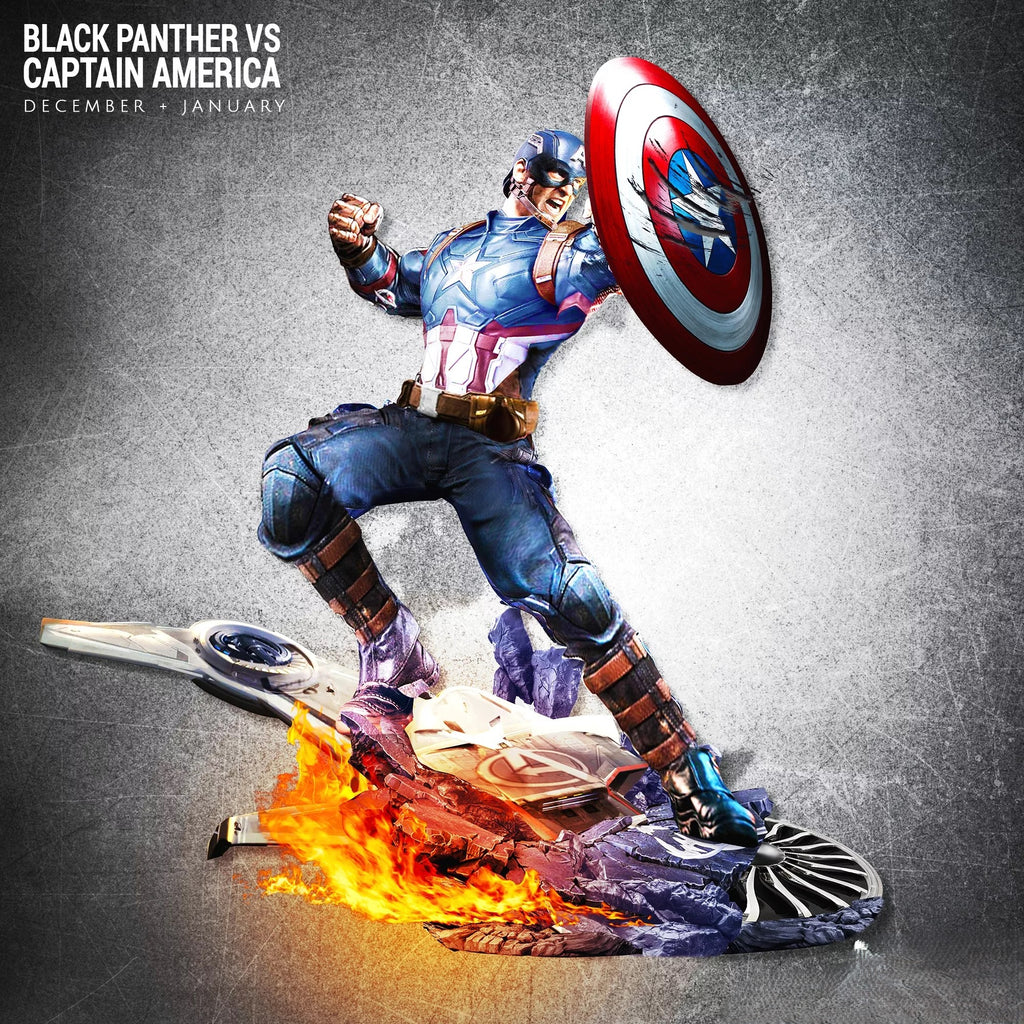 Fichier STL Captain America VS Black Panther