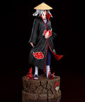 Figurine Itachi Uchiha – Naruto Shippuden, manteau Akatsuki et chapeau de paille