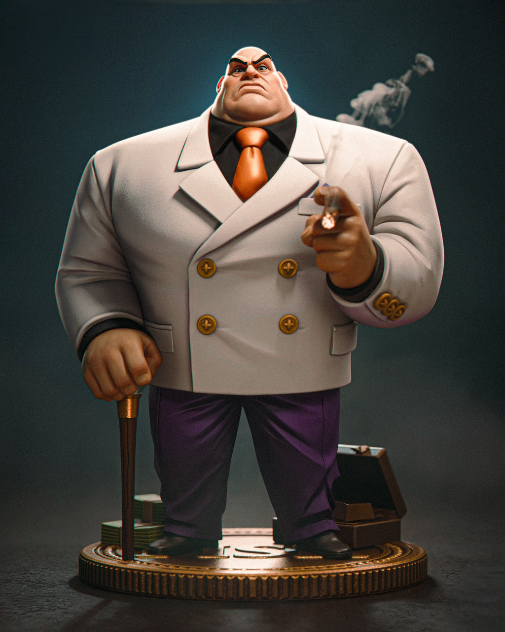 Black Window Figurine