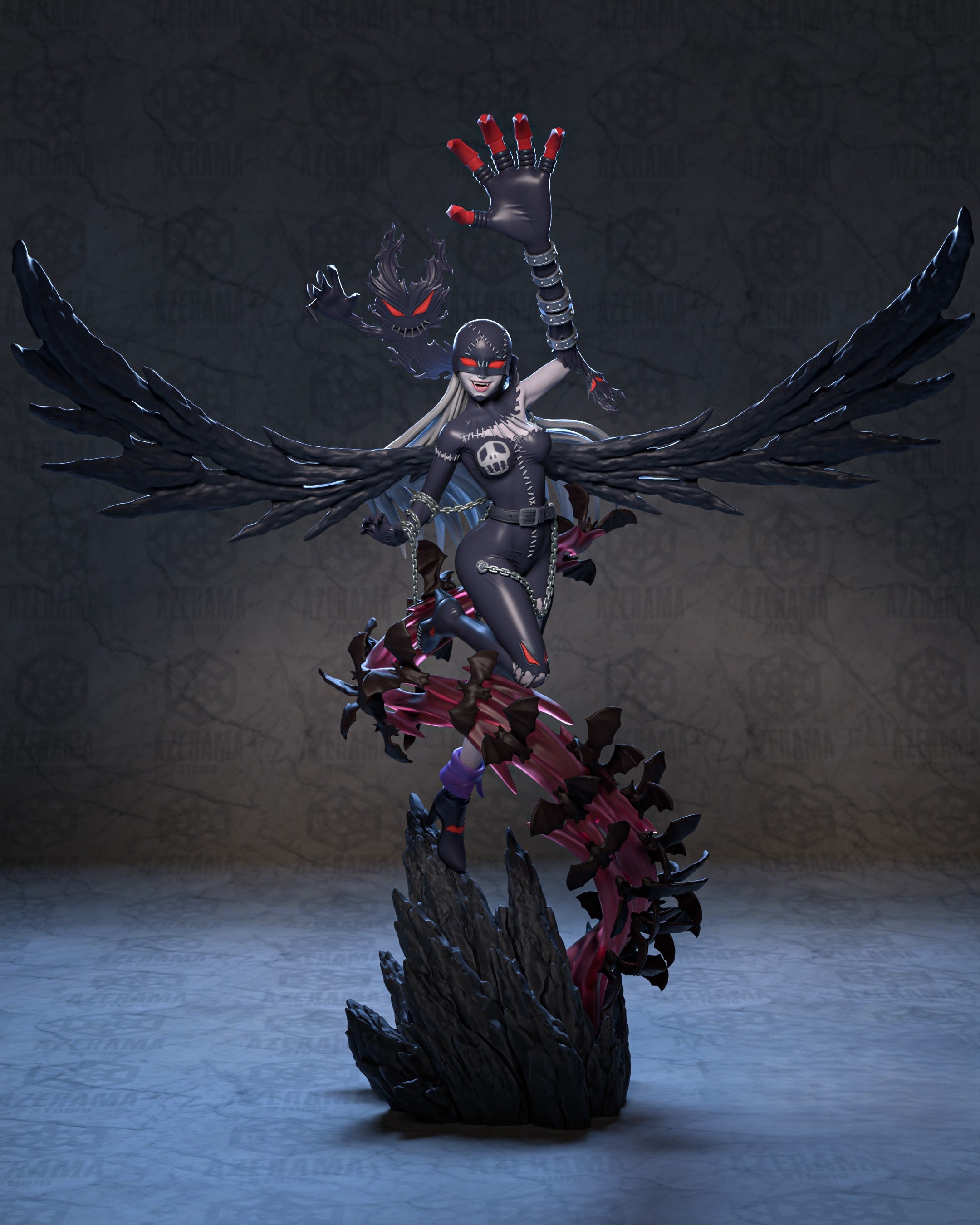 Figurine LadyDevimon – Statue Résine Dark Fantasy Premium