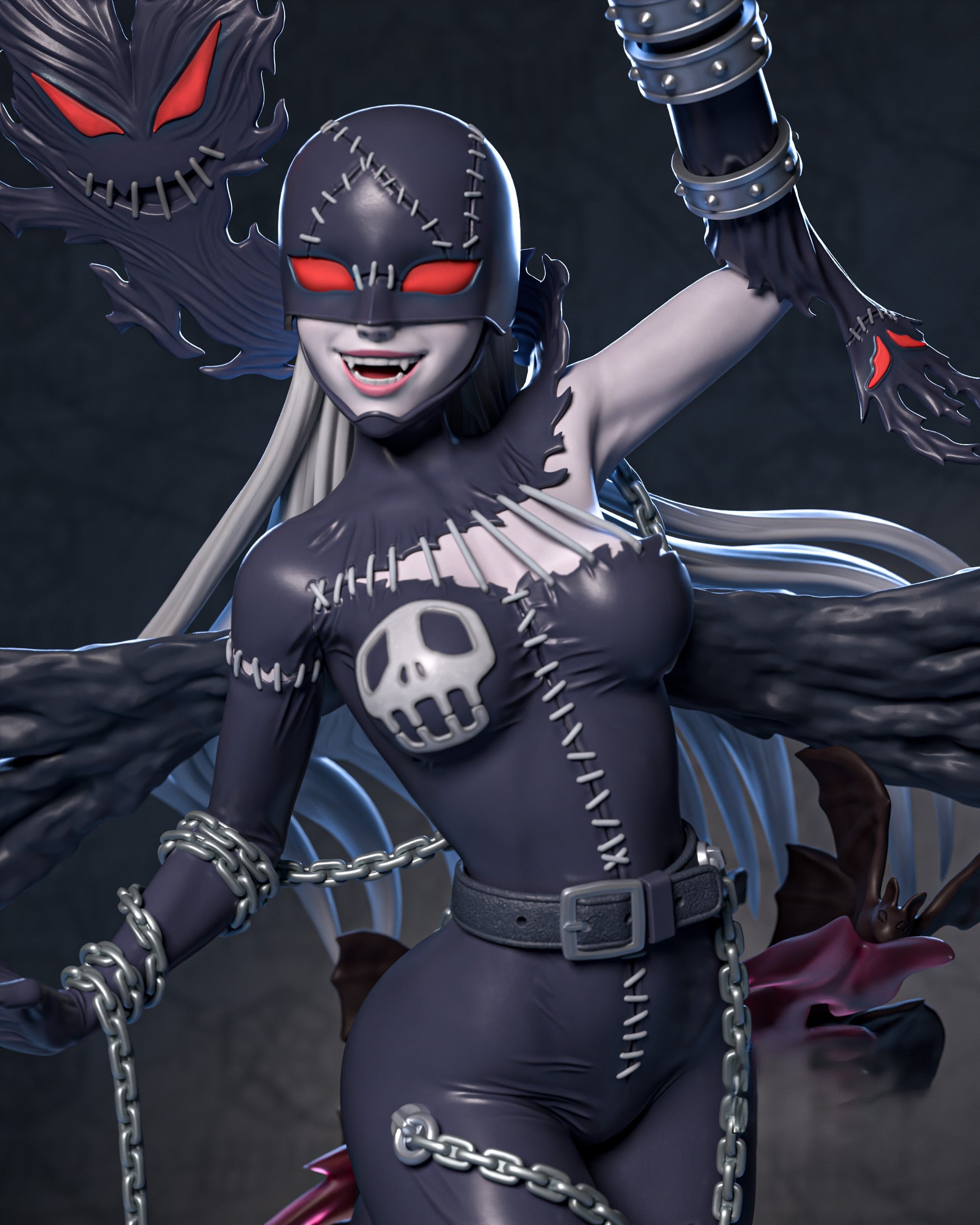 Figurine LadyDevimon – Statue Résine Dark Fantasy Premium