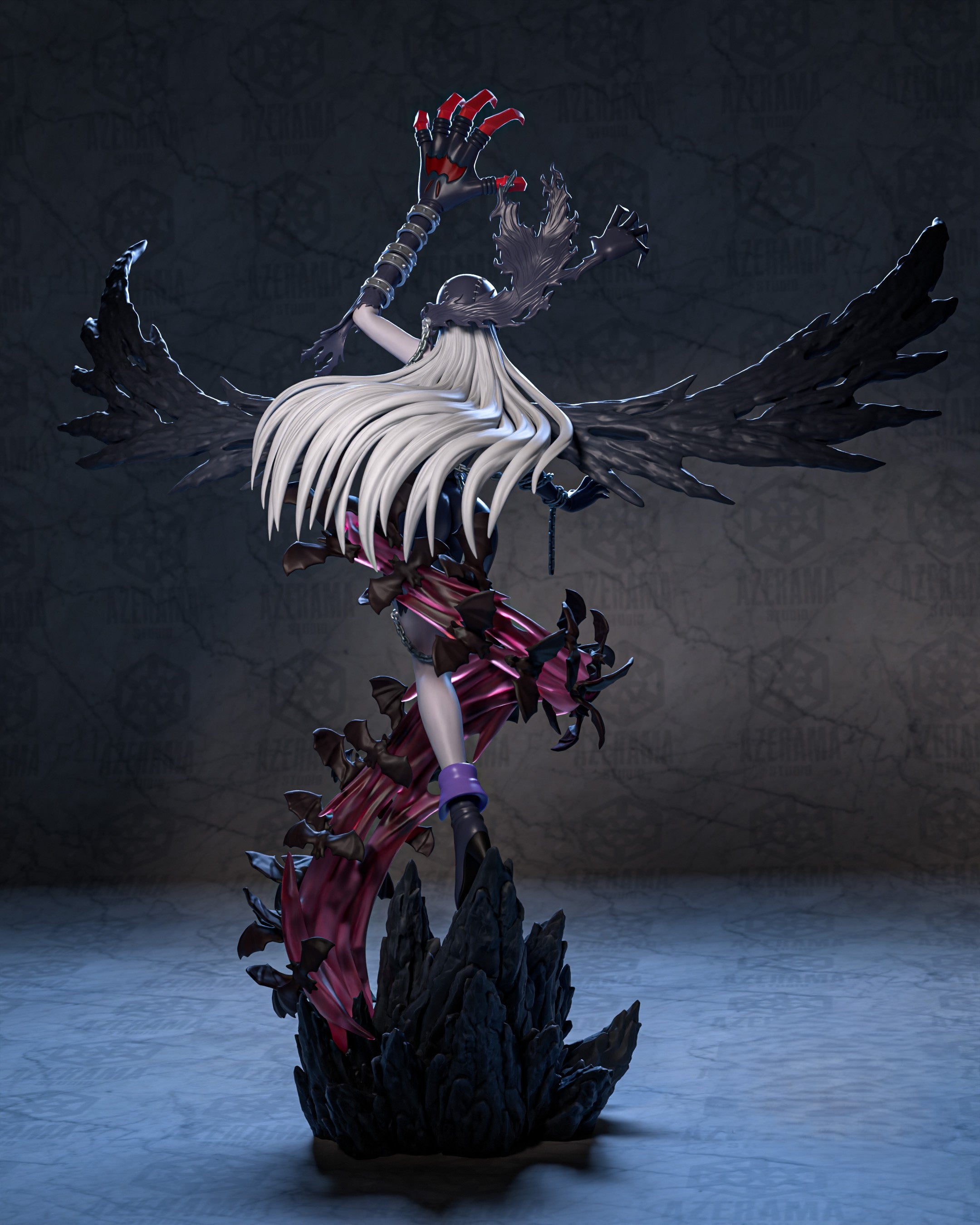 Figurine LadyDevimon – Statue Résine Dark Fantasy Premium