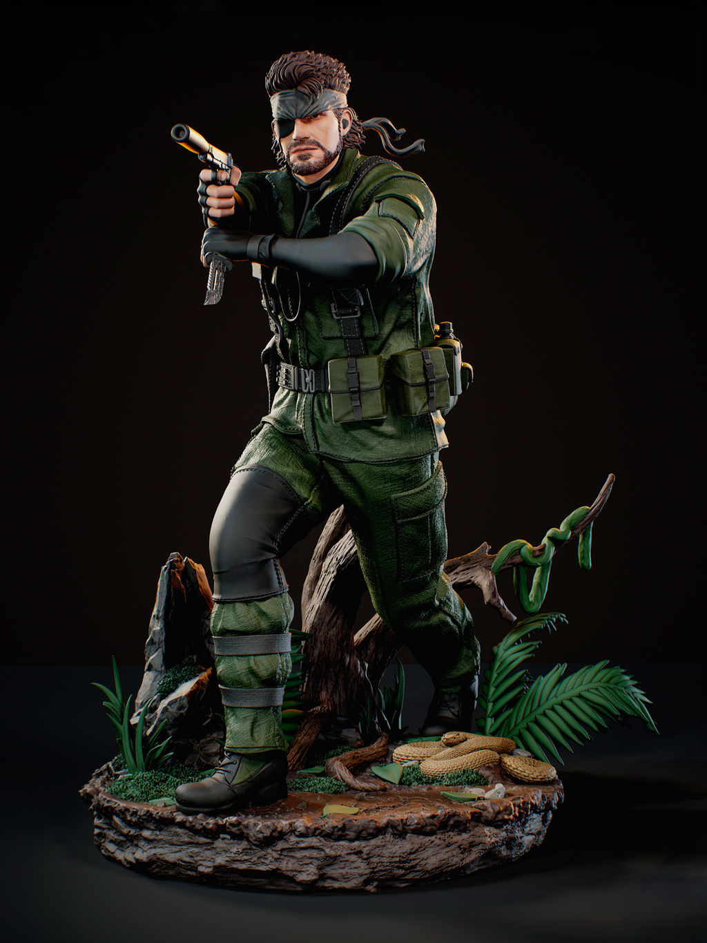 Black Window Figurine