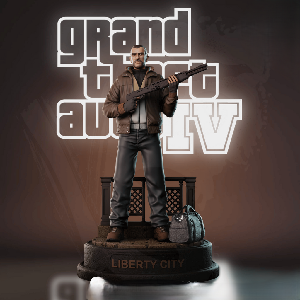 Black Window Figurine