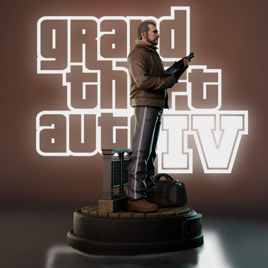 Black Window Figurine