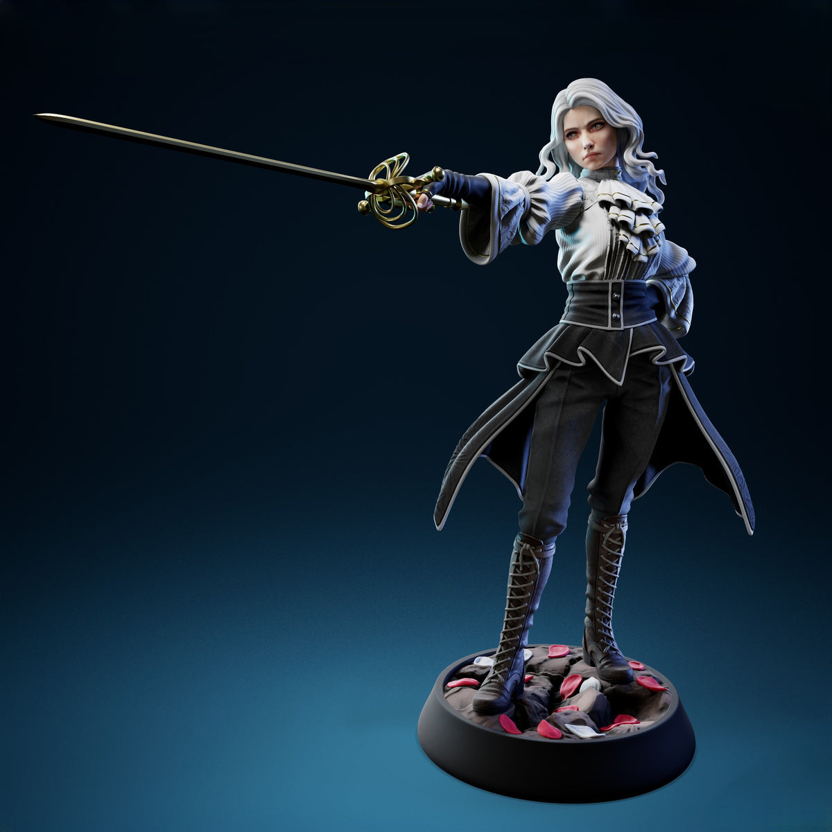 Figurine Maelle – Clair Obscur: Expedition 33 | Statue Résine 3D Collector IR3D