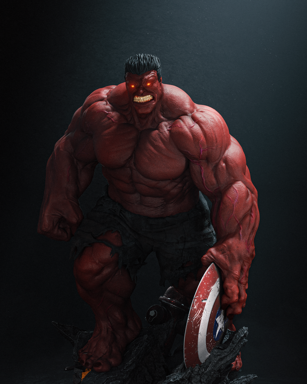 Figurine Red hulk - Marvel
