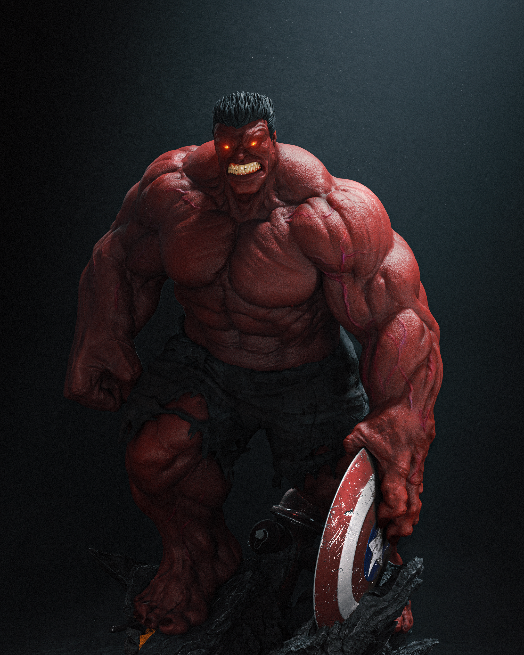 Figurine Red hulk - Marvel