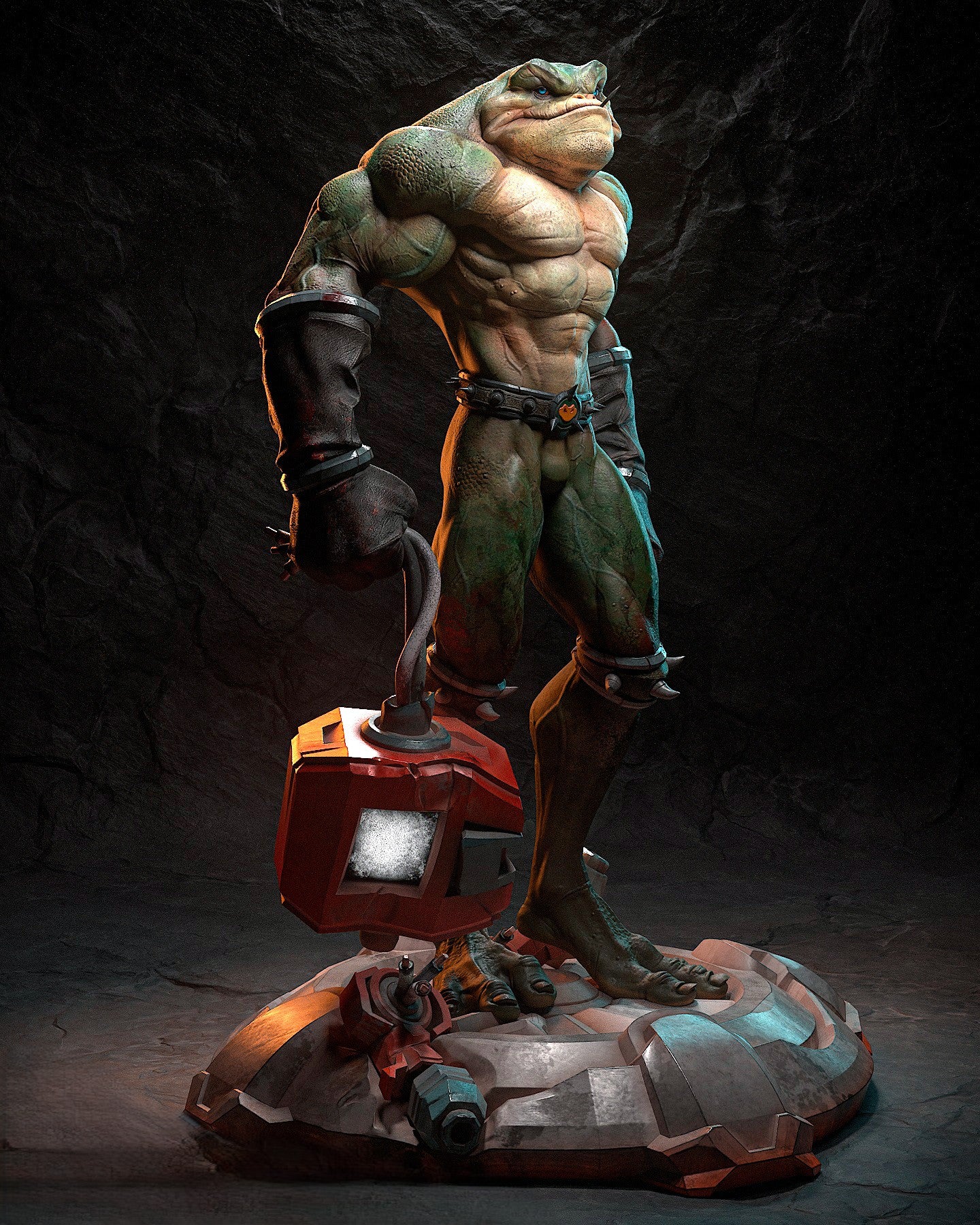 Figurine Zitz – Battletoads | Statue de Collection en Résine IR3D