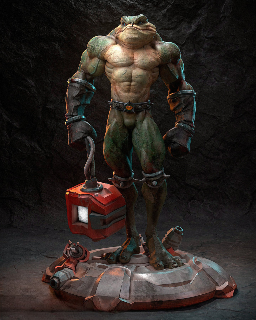 Figurine Zitz – Battletoads | Statue de Collection en Résine IR3D