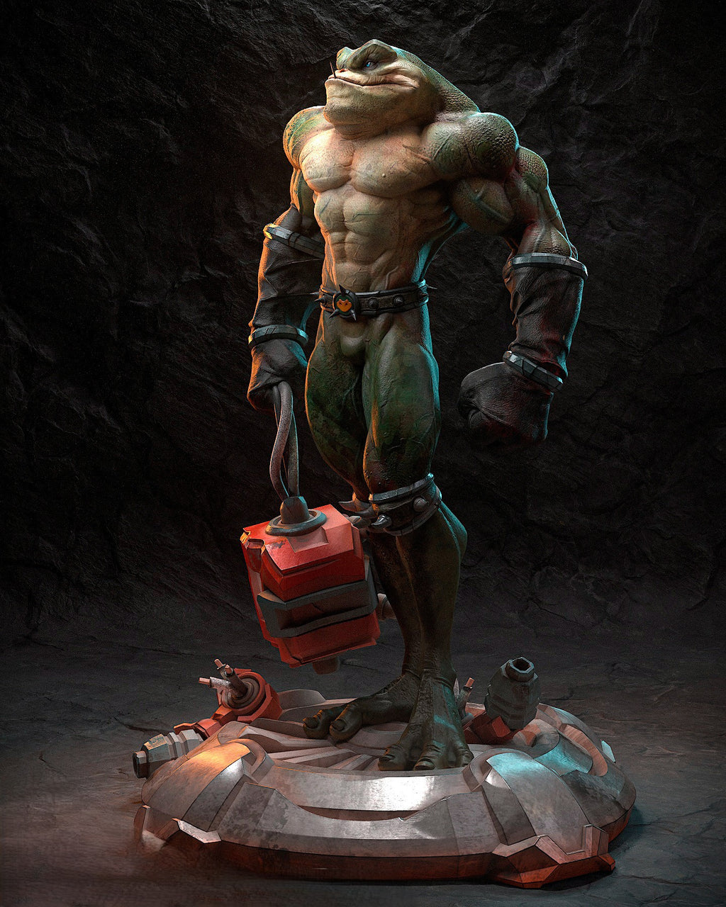 Figurine Zitz – Battletoads | Statue de Collection en Résine IR3D