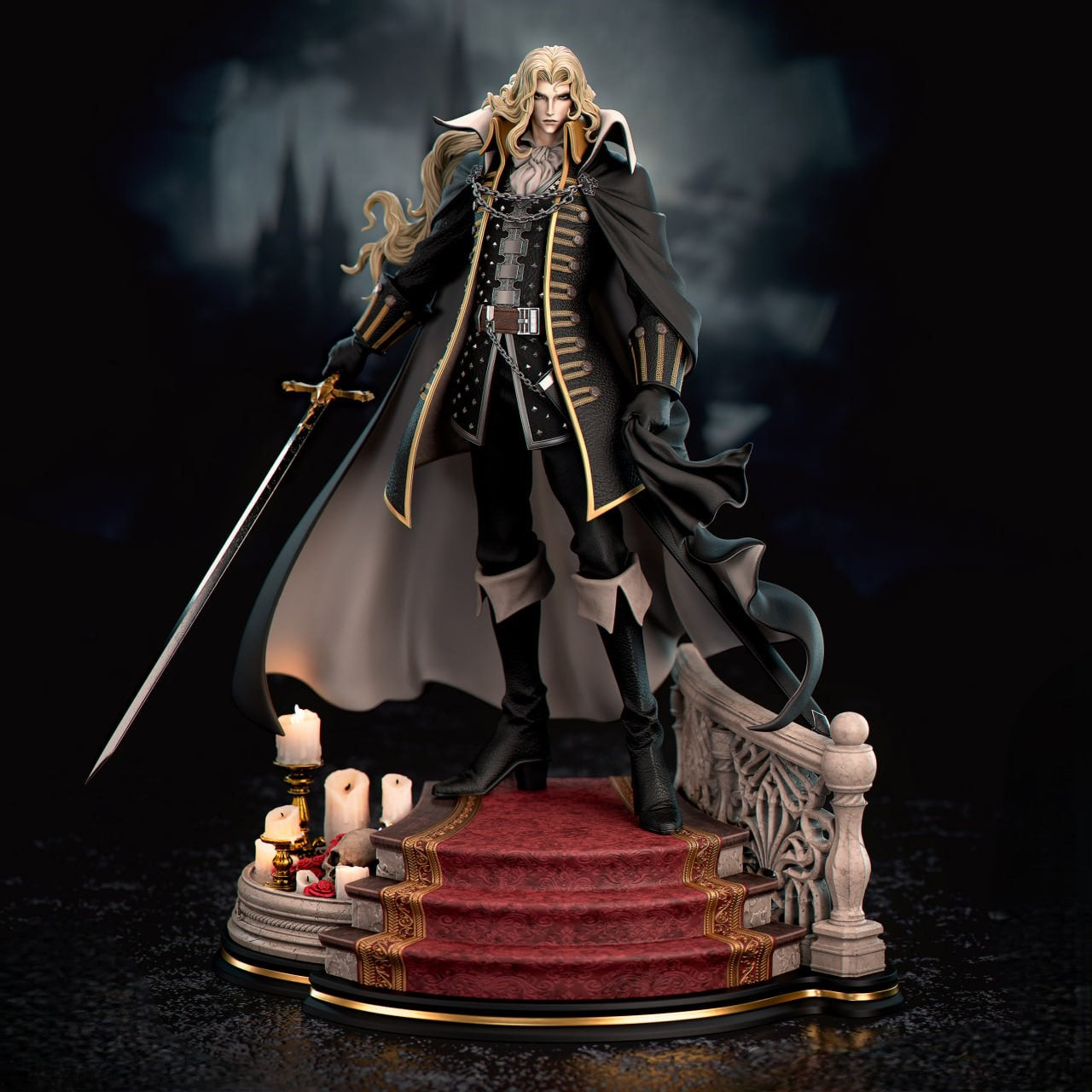 Black Window Figurine