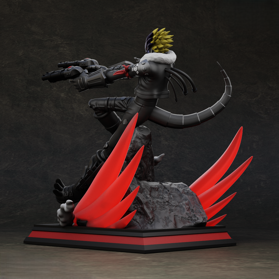 Black Window Figurine