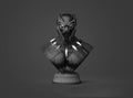 Fichier STL Buste Black Panther Marvel – modèle 3D