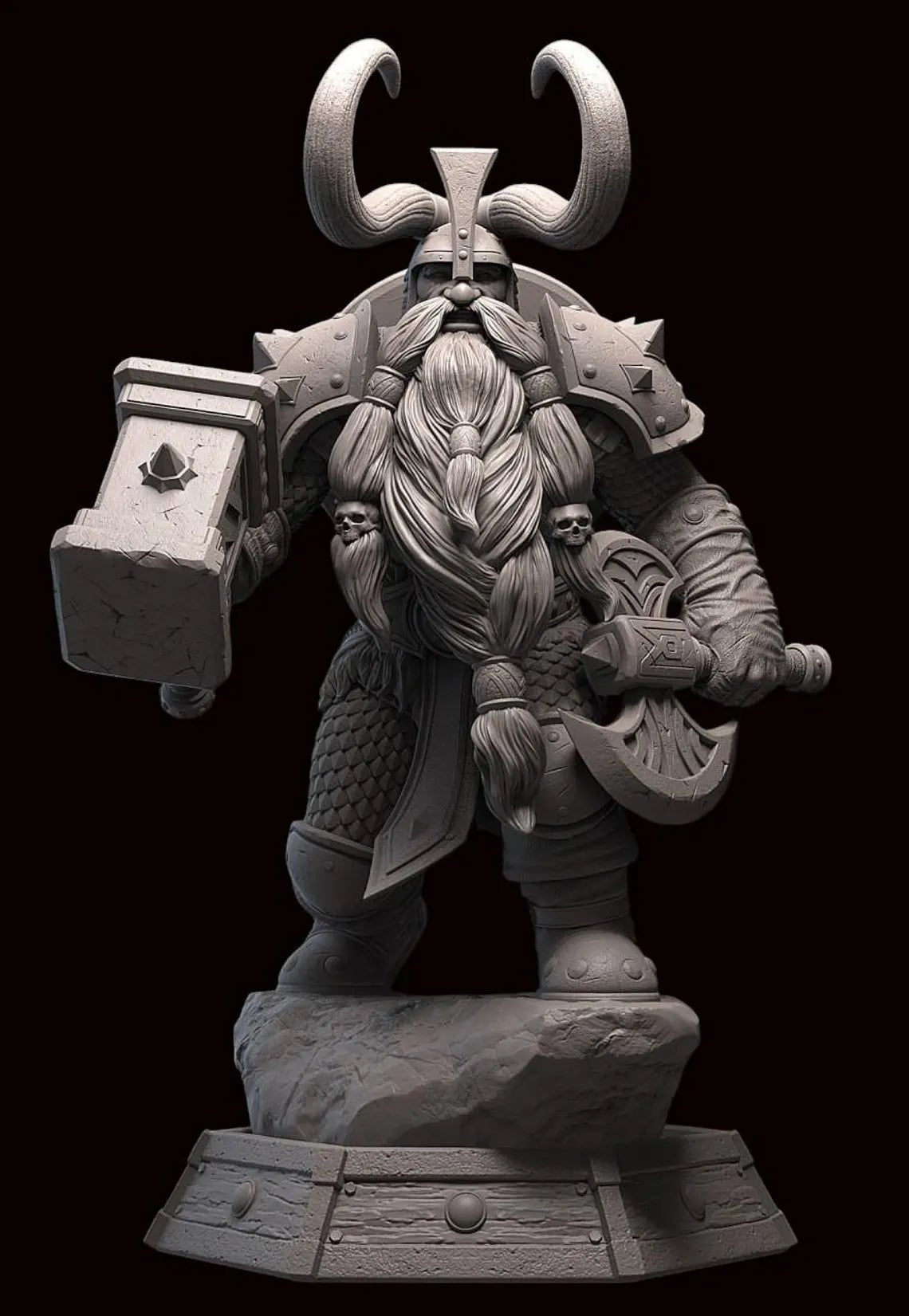 Fichier STL Muradin - Warcraft - IR3D