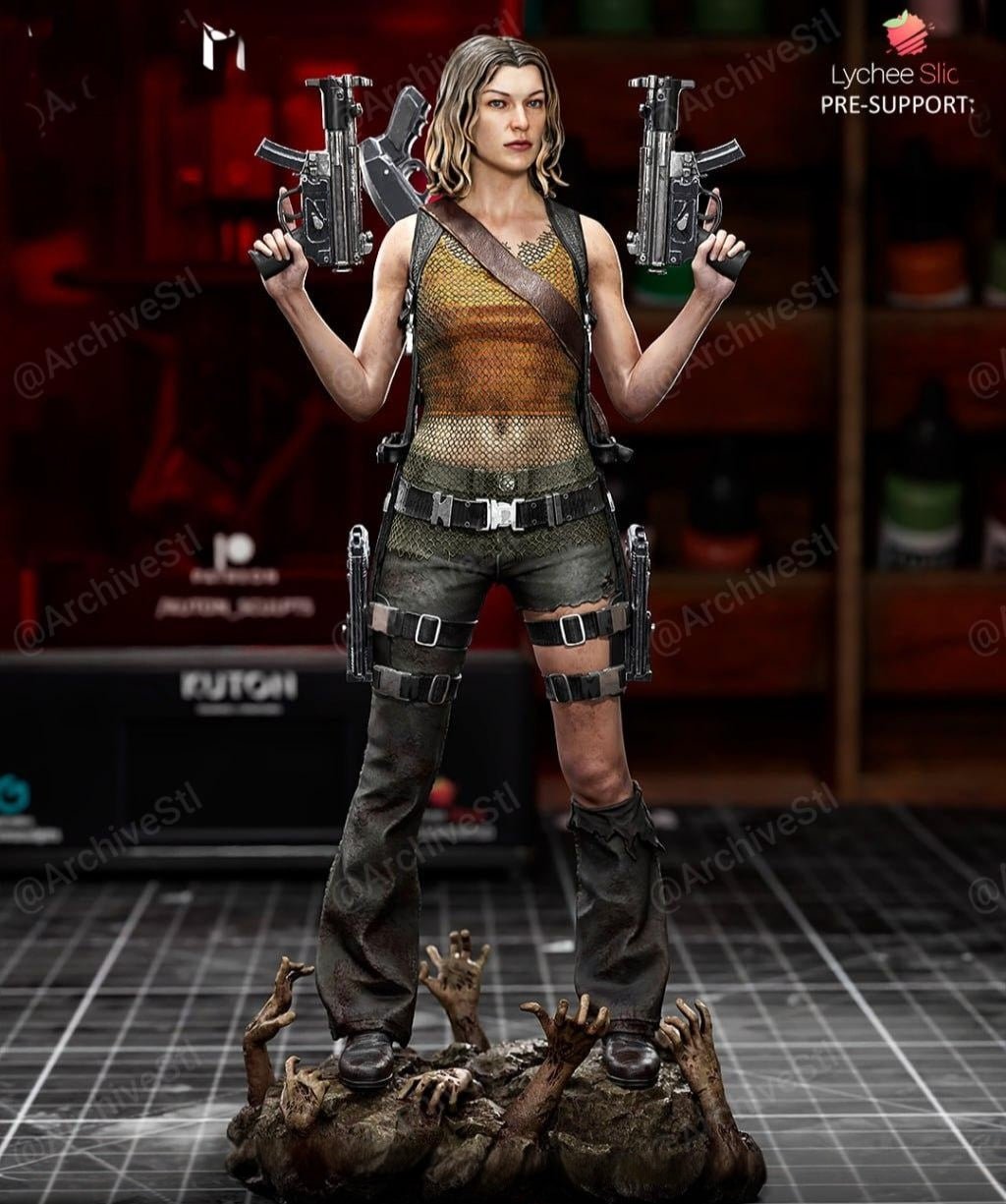 Figurine Alice resident evil - IR3D