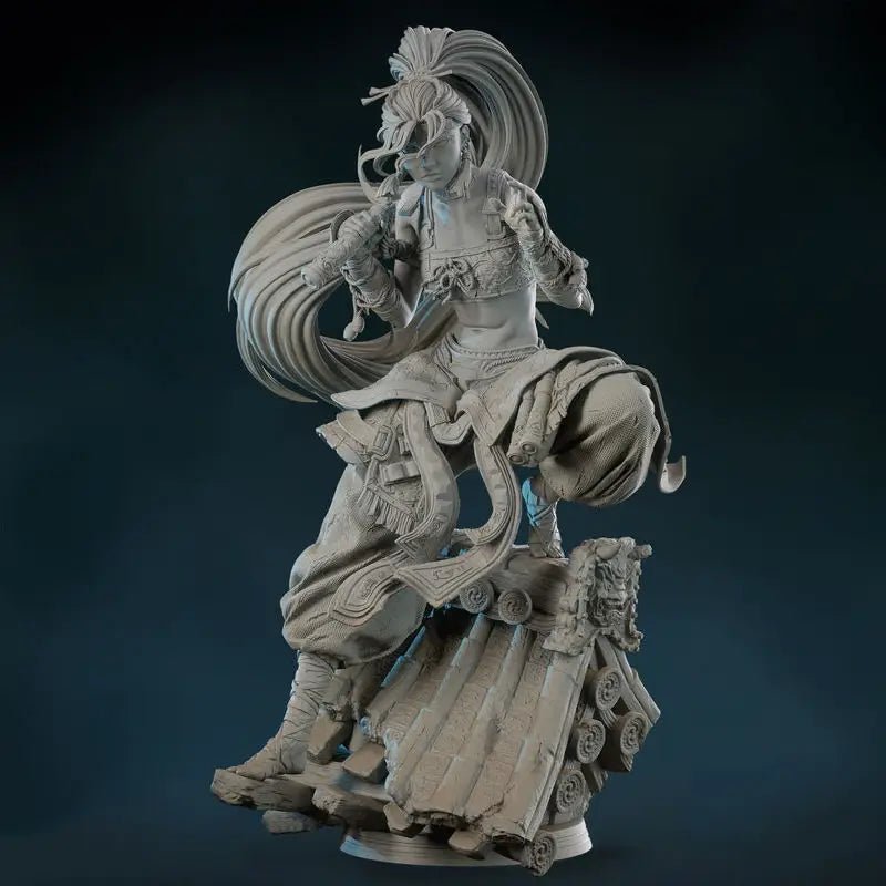 Figurine Assassin - Guerrière Fantasy - IR3D