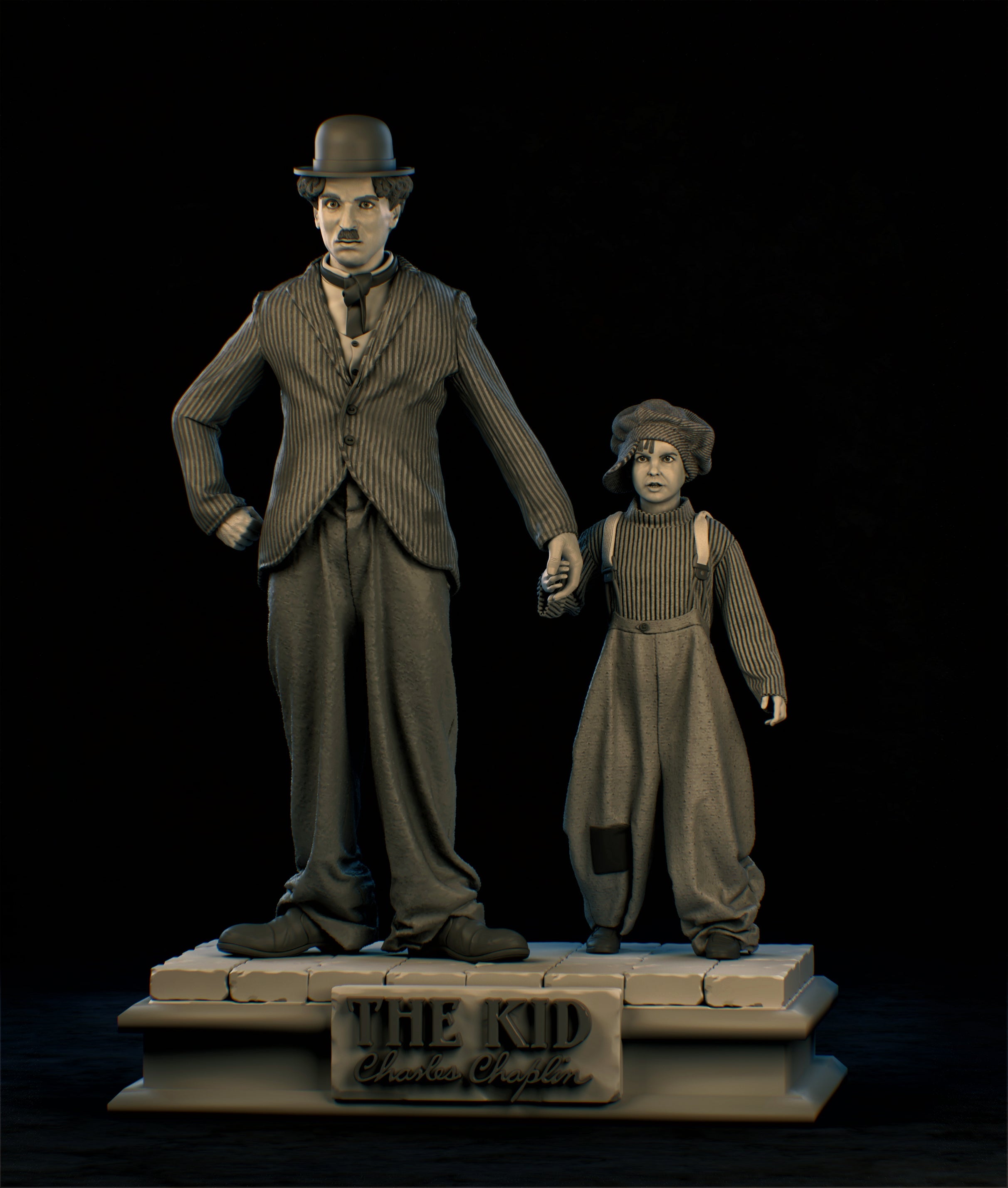 Figurine Charlie Chaplin The Kid (1921) - IR3D