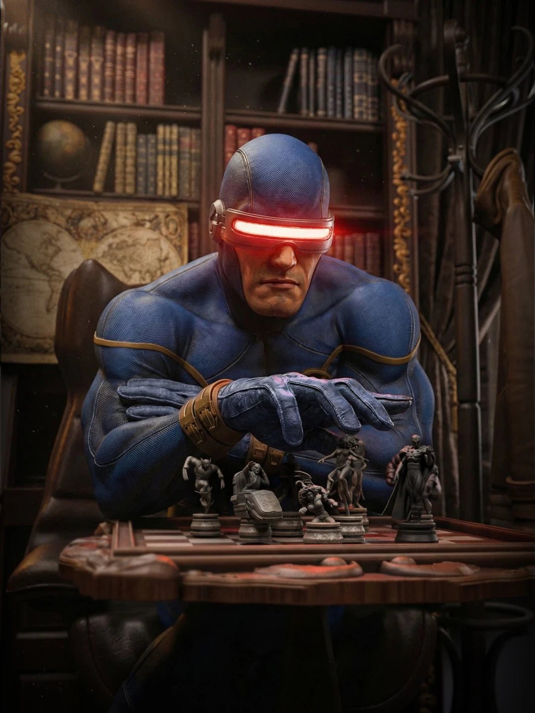 Figurine Cyclops X - Men – Statue Super - Héros Marvel - IR3D
