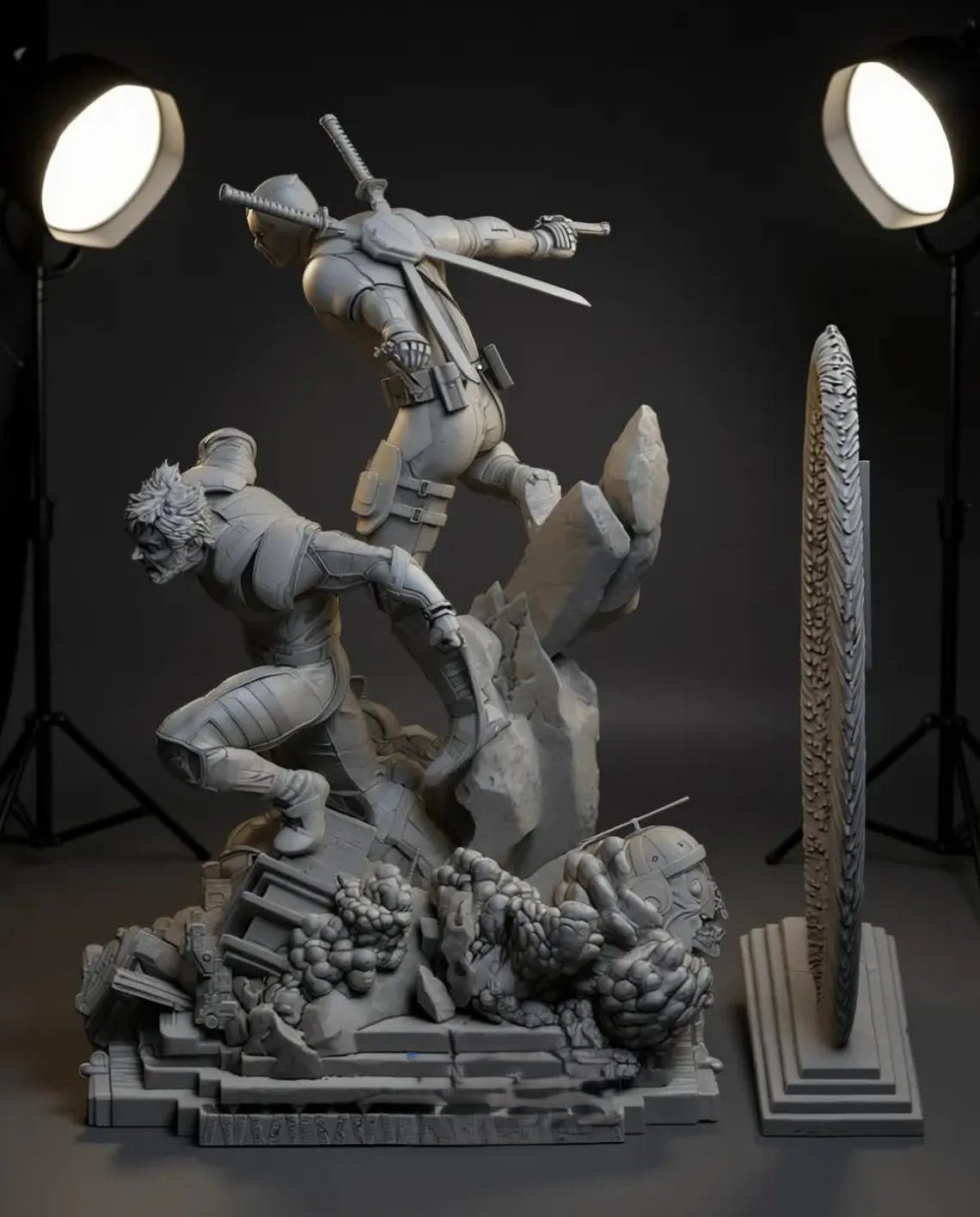 Figurine Deadpool and Wolverine - IR3D