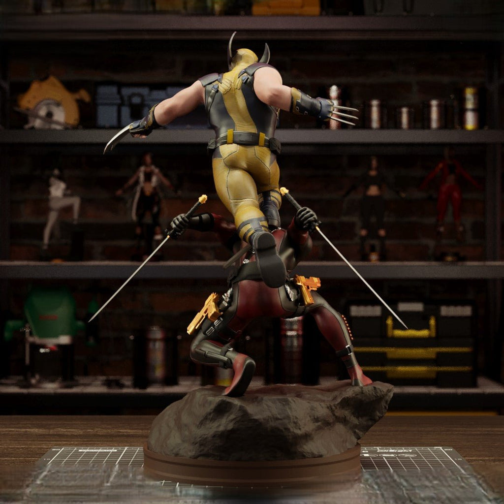 Figurine Deadpool vs Wolverine - IR3D