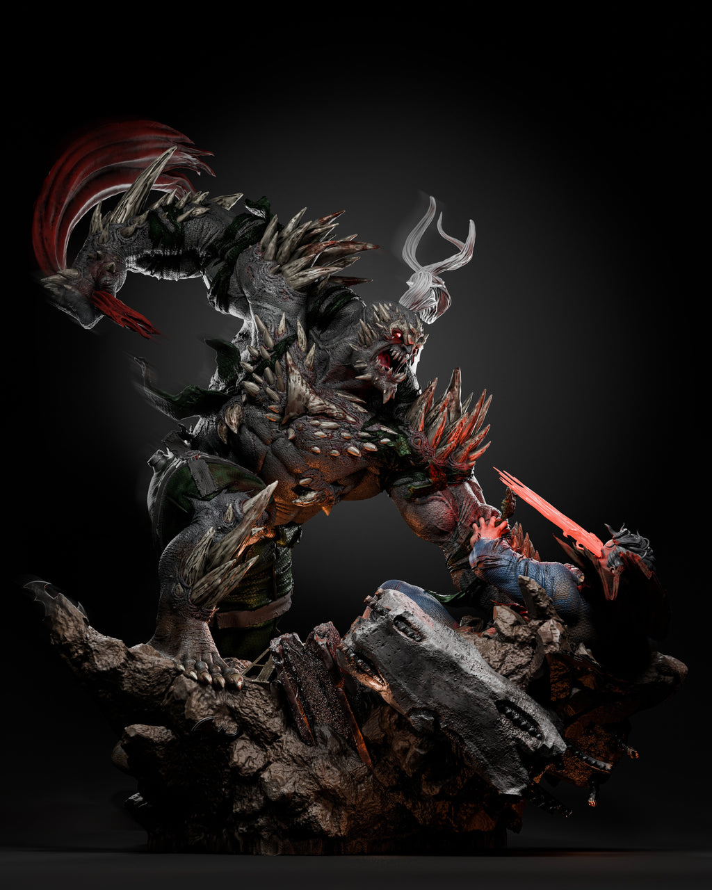 Figurine Doomsday vs Superman - IR3D