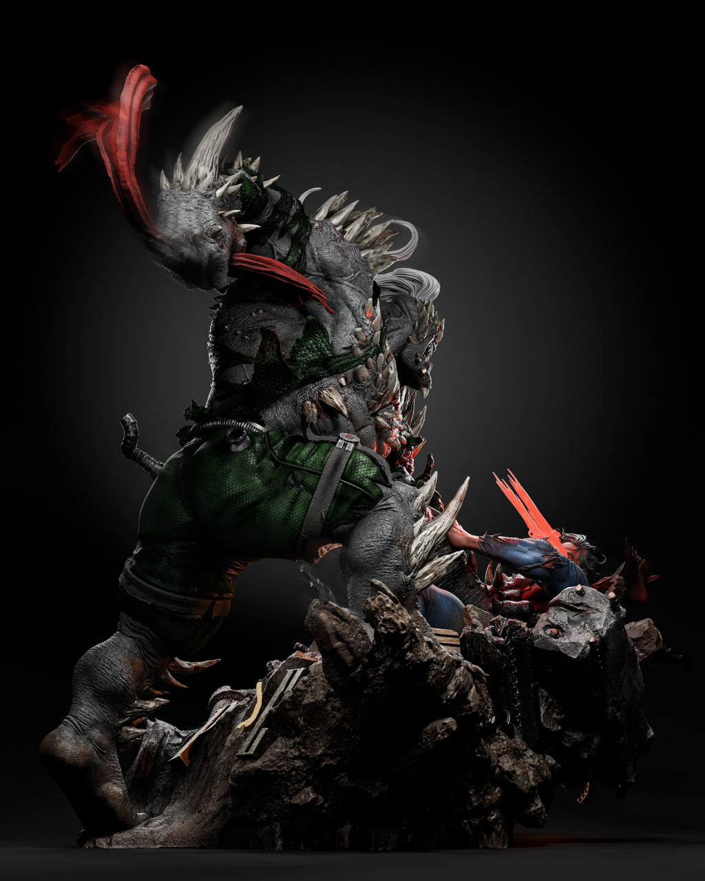 Figurine Doomsday vs Superman - IR3D