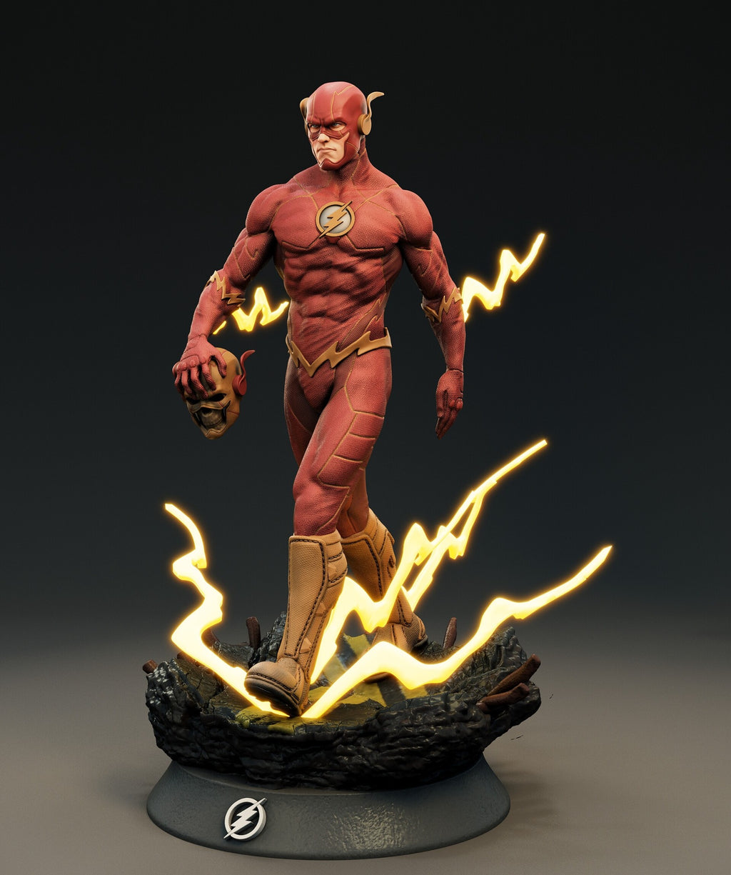 Figurine Flash – DC Comics vue trois quarts