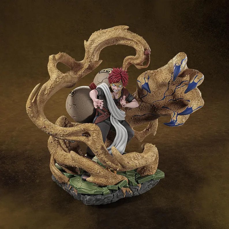 Figurine Gaara Naruto Shippuden – Statue 3D Anime Premium – Pouvoir du Sable – Kazekage – Figurine Manga Collection - IR3D