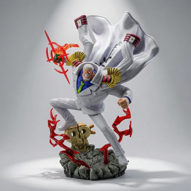 Figurine Monkey D. Garp – One Piece vue arrière
