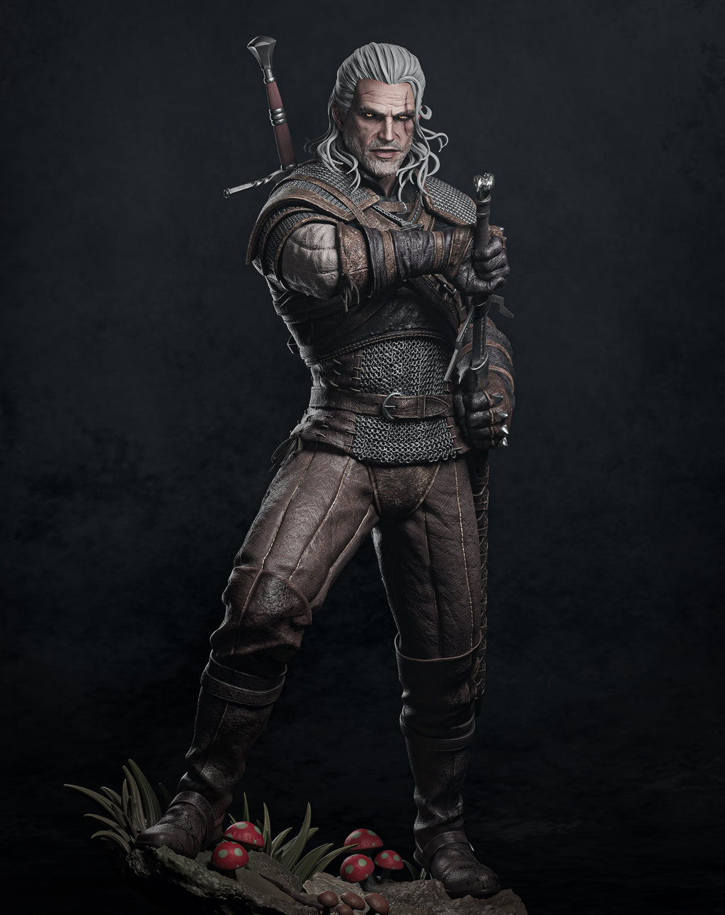Figurine Geralt de Riv | The Witcher - IR3D