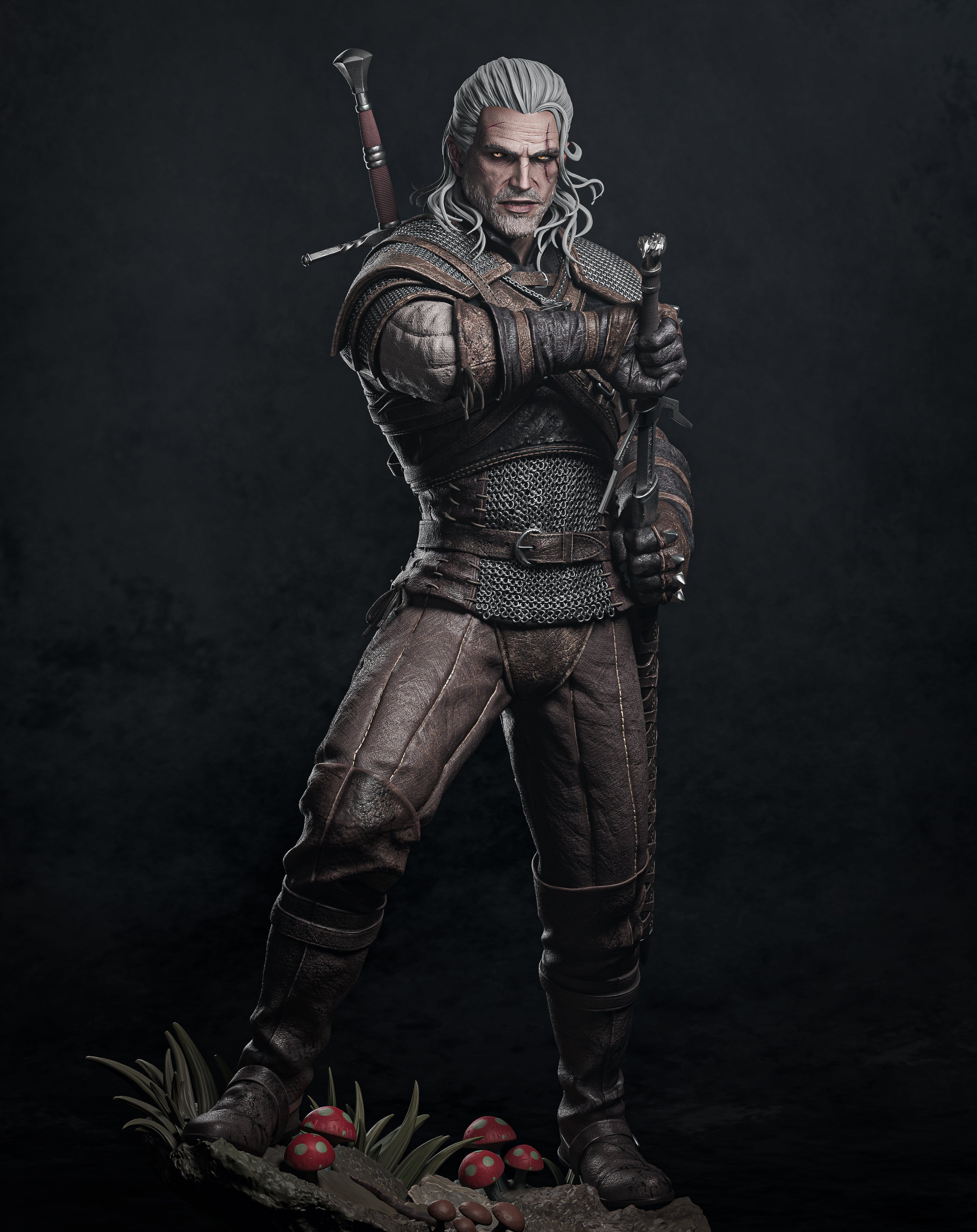 Figurine Geralt de Riv | The Witcher - IR3D
