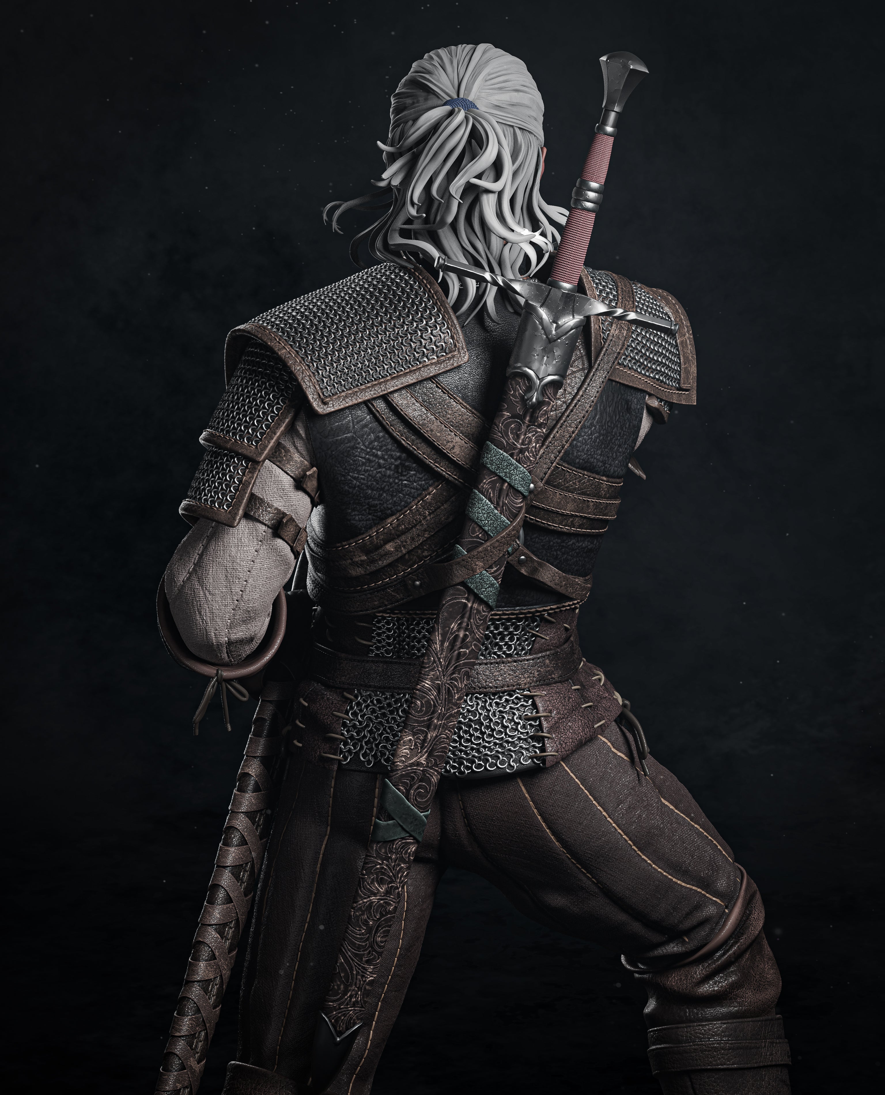 Figurine Geralt de Riv | The Witcher - IR3D