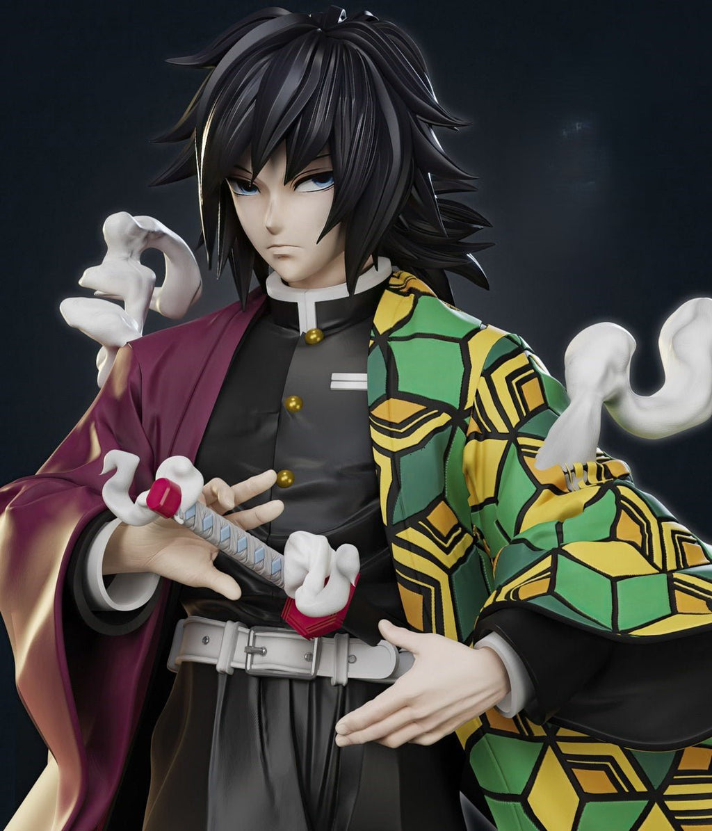 Figurine Giyu Tomioka Demon Slayer Kimetsu no Yaiba - IR3D
