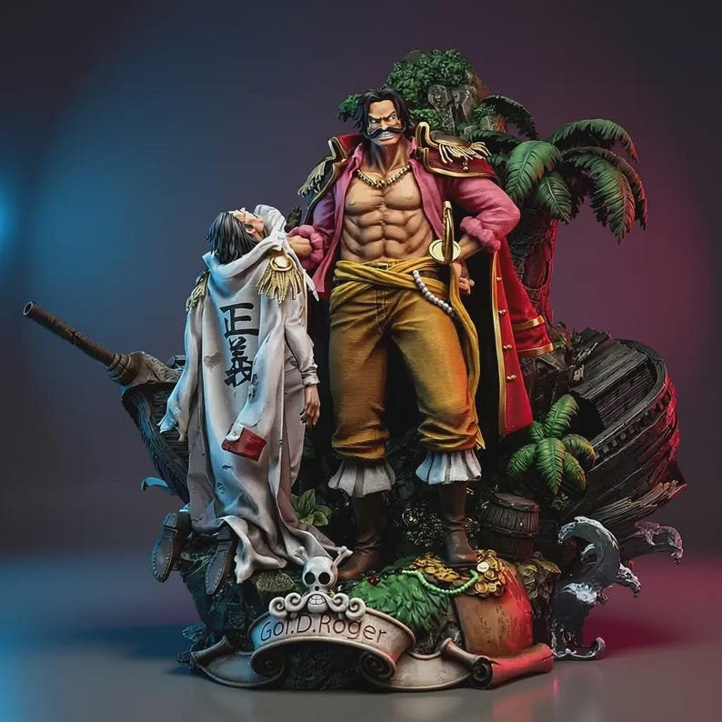 Figurine Gol D. Roger, le Roi des Pirates - IR3D