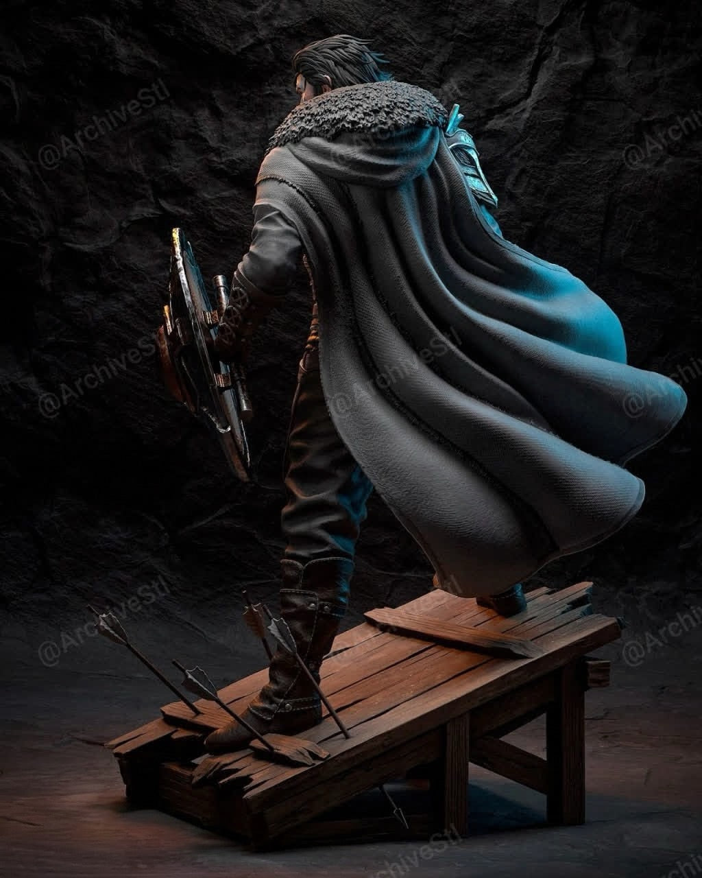 Figurine Gustave – Clair Obscur Expedition 33 vue arrière