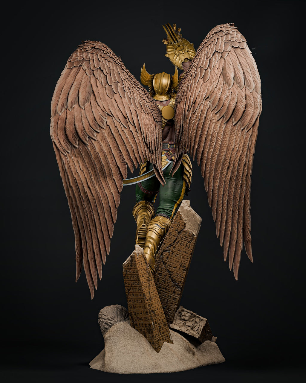 Figurine Hawkman DC Comics – vue arrière