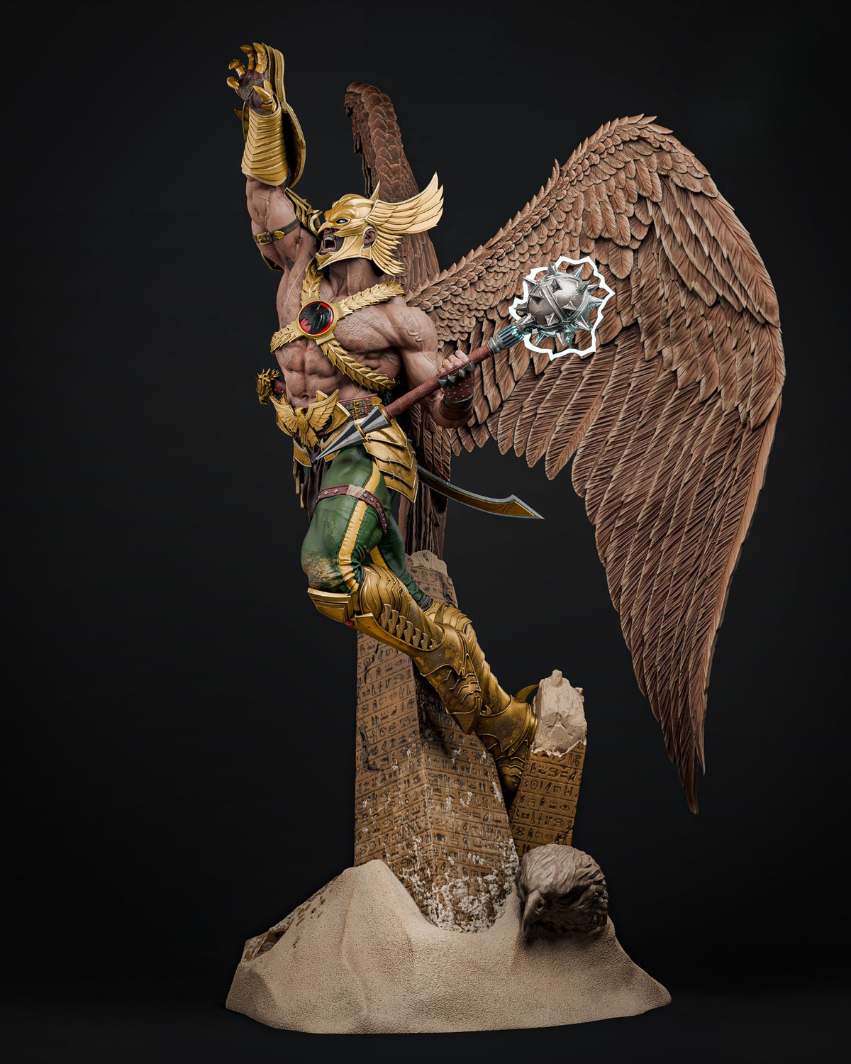Figurine Hawkman DC Comics – vue de trois quarts