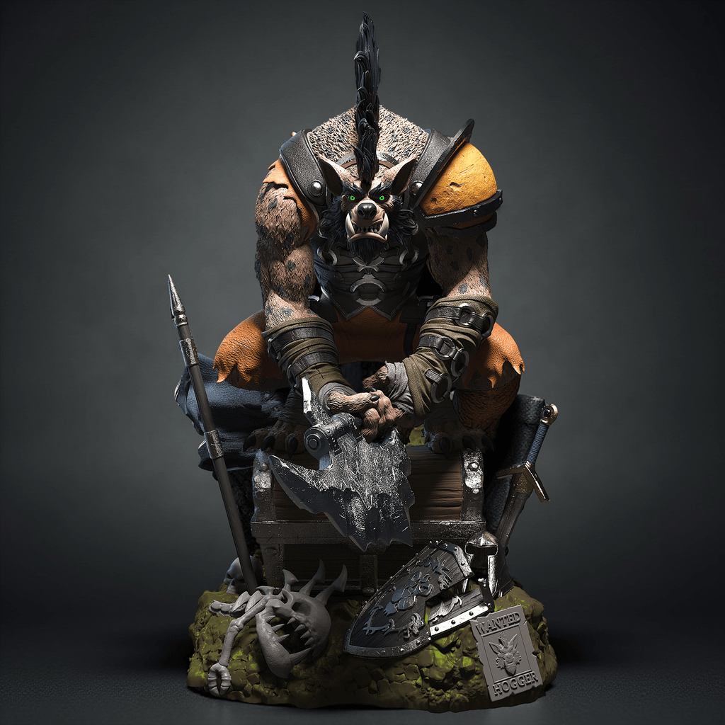 Figurine Hogger - Warcraft - IR3D