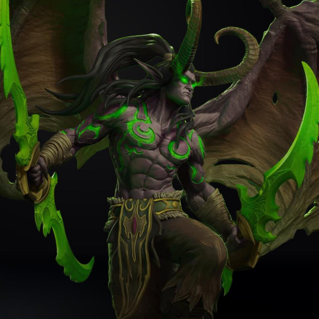 Figurine Illidan stormrage - Warcraft - IR3D