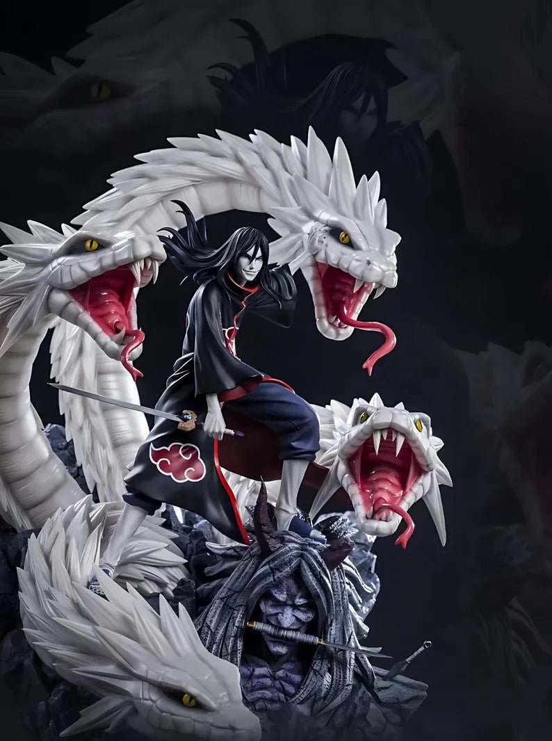 Figurine Itachi Uchiha Naruto – Statue 3D Anime Premium – Akatsuki & Serpent Géant – Figurine Manga Collection - IR3D
