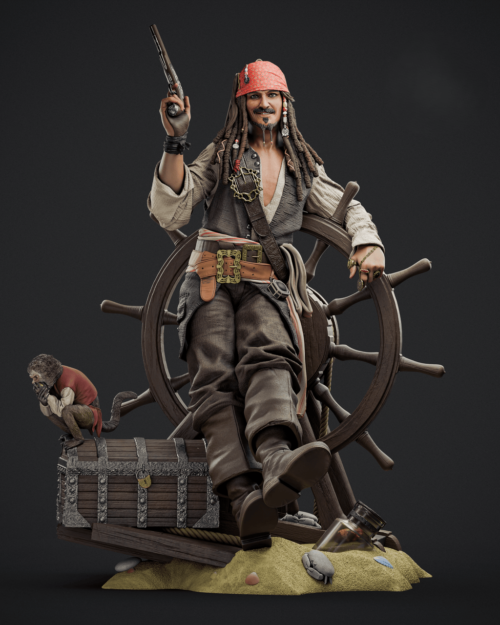 Figurine Jack Sparrow – Pirates des Caraïbes - IR3D