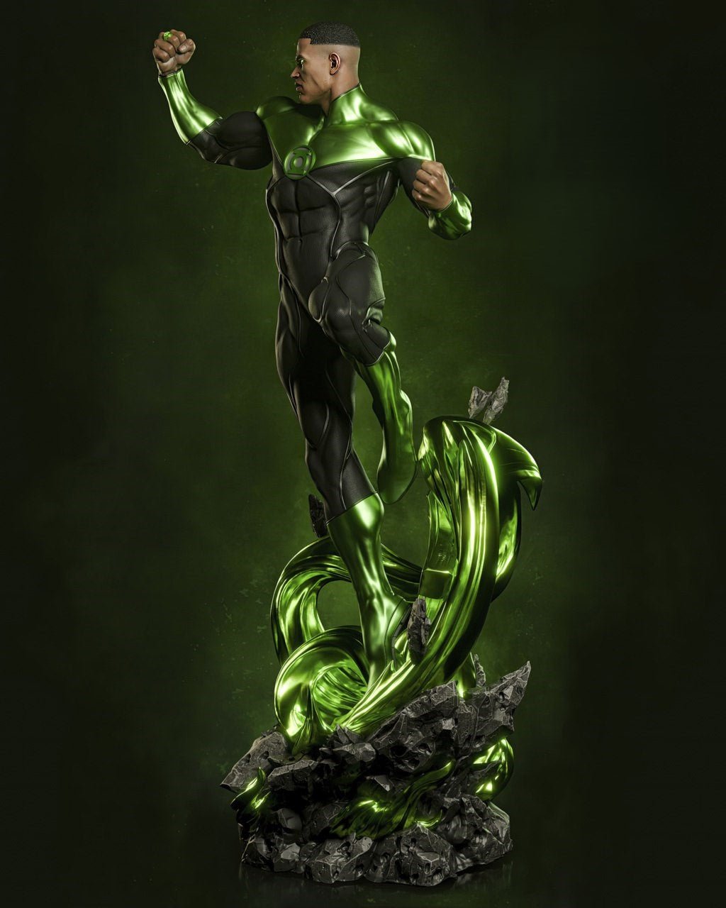 Figurine John Stewart Green Lantern - IR3D