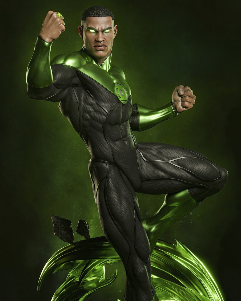 Figurine John Stewart Green Lantern - IR3D