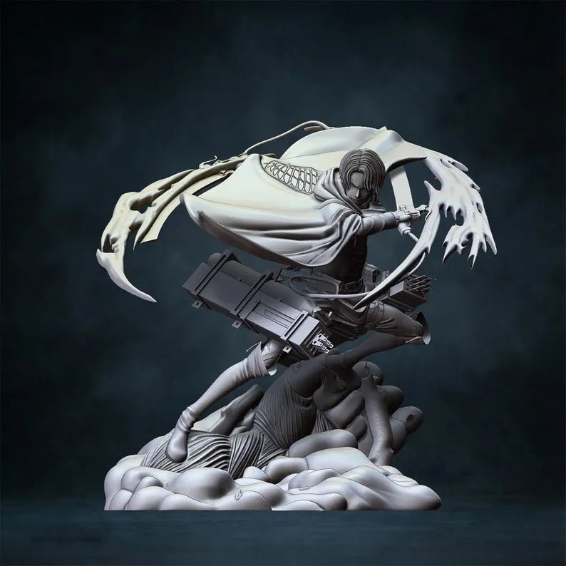 Figurine Levi Ackerman Attack on Titan – Statue 3D Anime Premium – L’Attaque des Titans – Figurine Manga Collection - IR3D