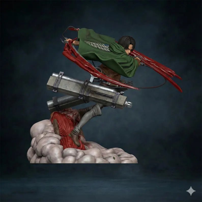 Figurine Levi Ackerman Attack on Titan – Statue 3D Anime Premium – L’Attaque des Titans – Figurine Manga Collection - IR3D