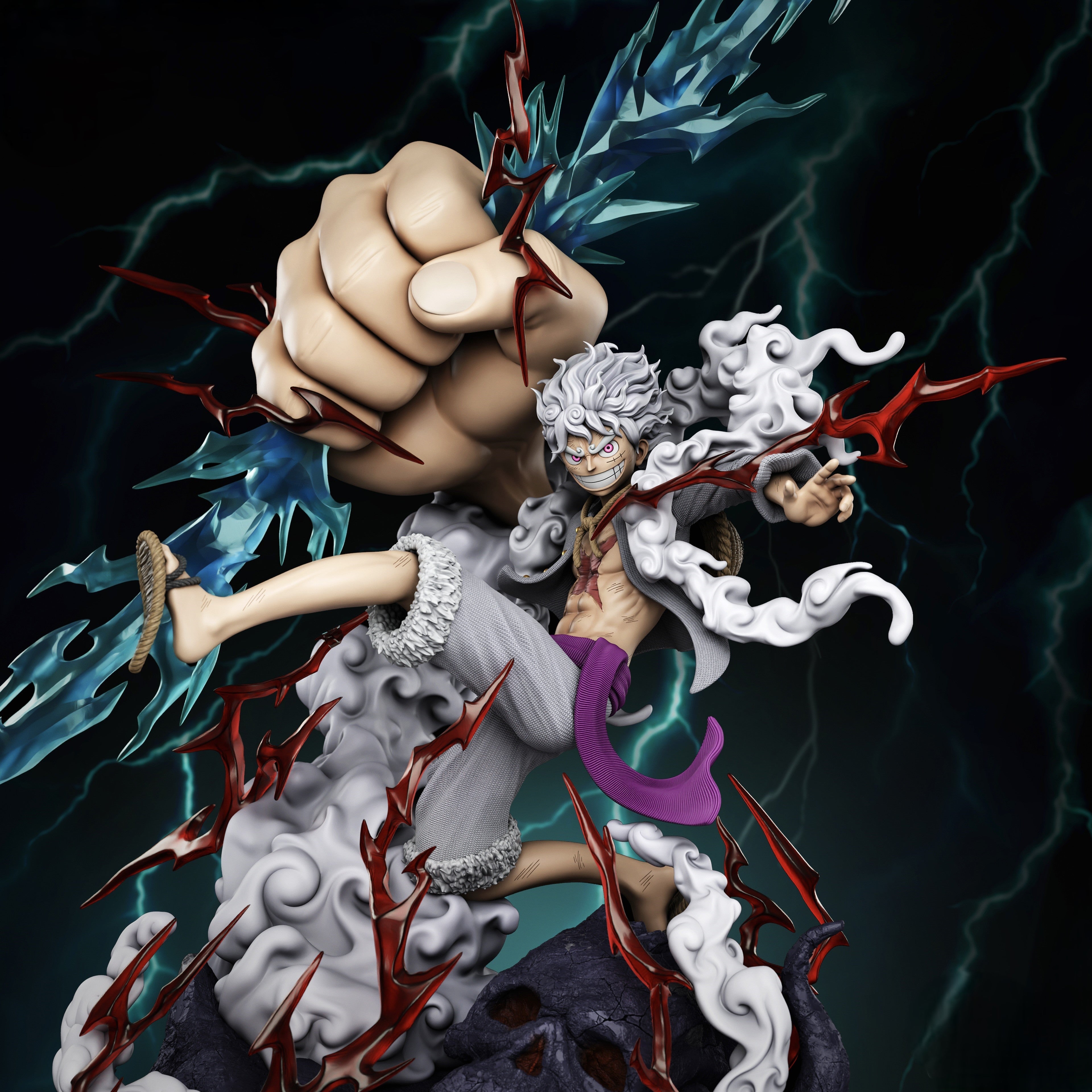 Figurine Luffy Gear 5 Nika – One Piece - IR3D