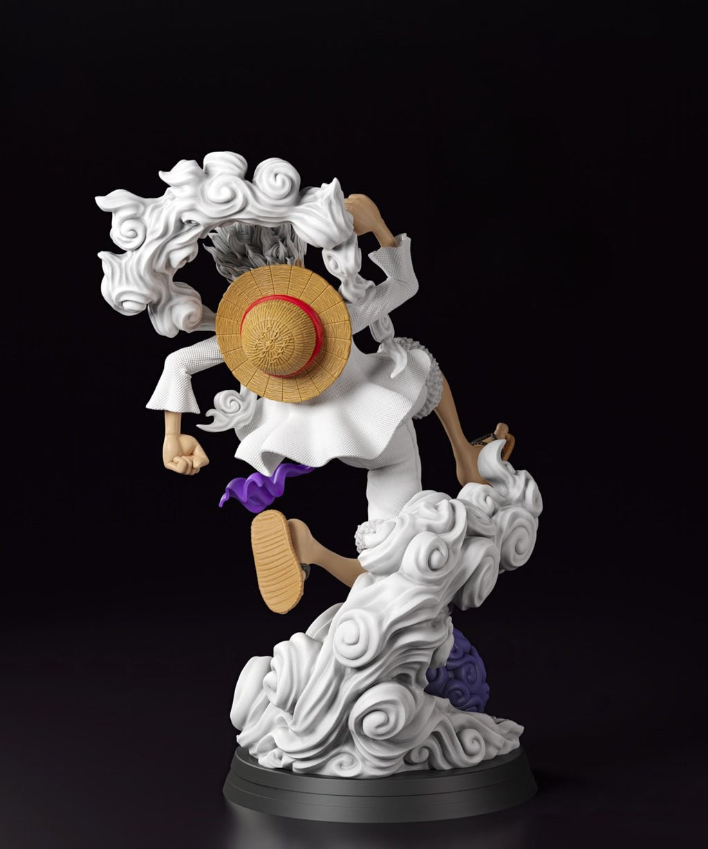 Figurine Monkey D. Luffy Gear 5 – One Piece vue arrière